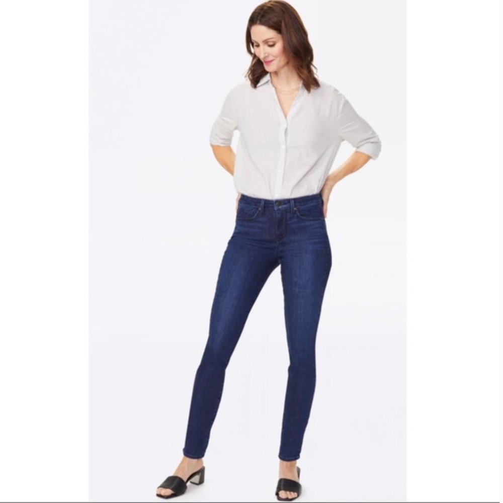 NYDJ Alina Legging Jeans Blue Slim Lift Tuck 12P